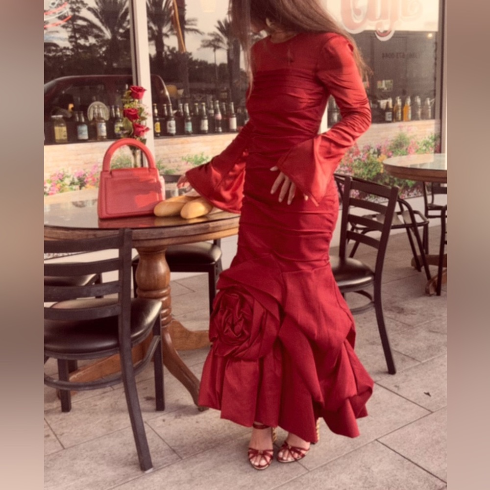 RARE Custom 80’s Rose Gown